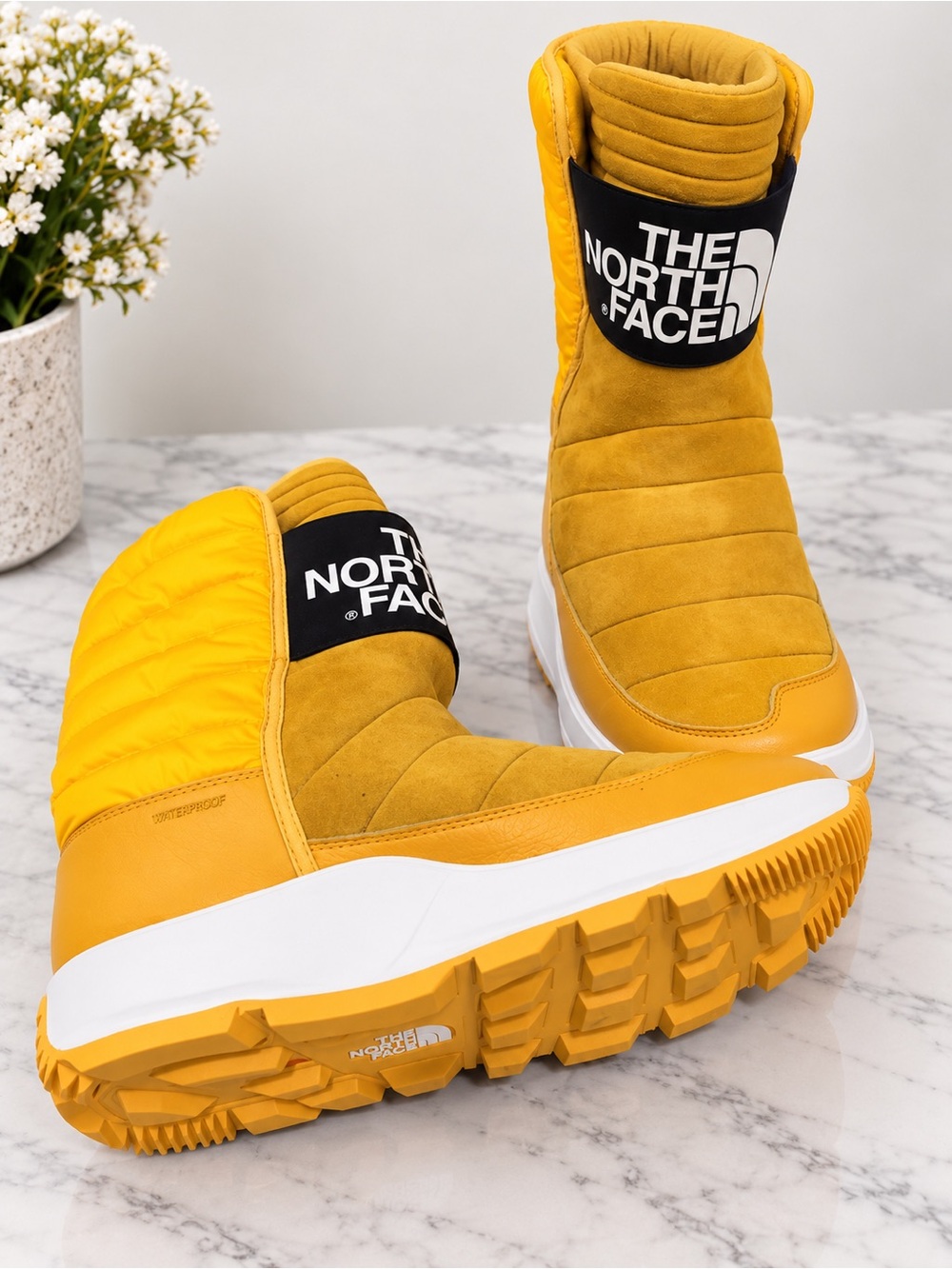 The North Face Women's Mustard Yellow Insulated Winter Boot
